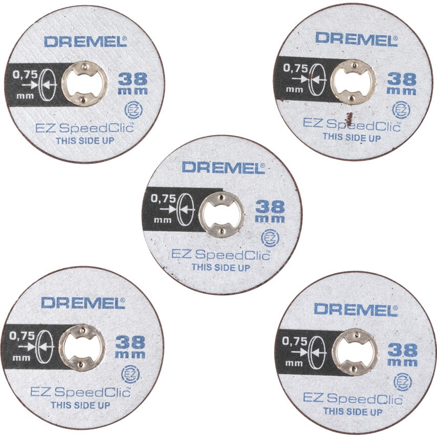 SC409 38 x 0.75mm EZ SpeedClic Thin Cutting Wheels - Pack 5