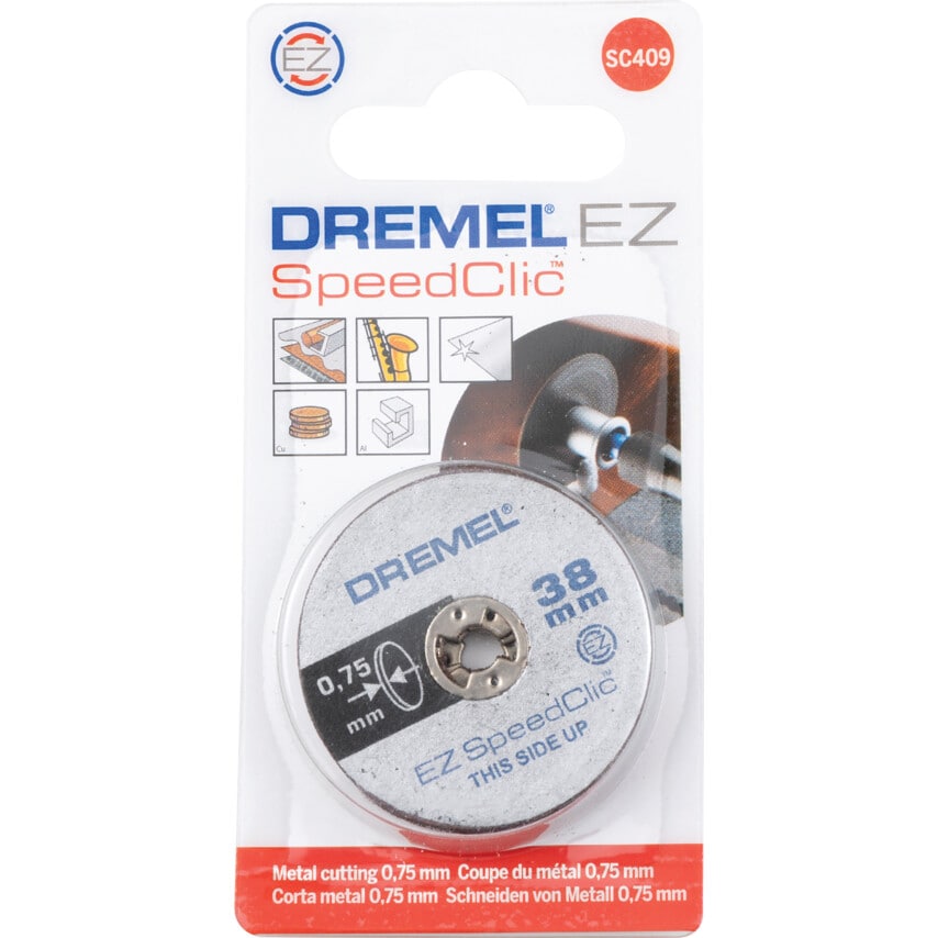 SC409 38 x 0.75mm EZ SpeedClic Thin Cutting Wheels - Pack 5