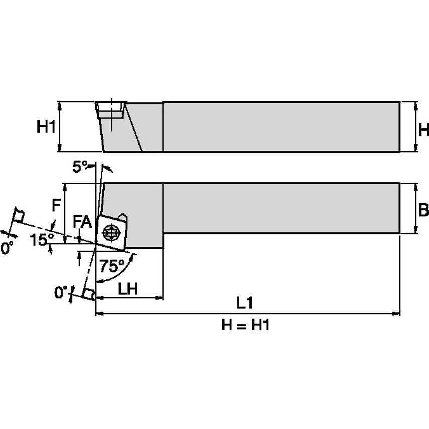 SCRCR083 S Clamping Holder W0.50 L3.50