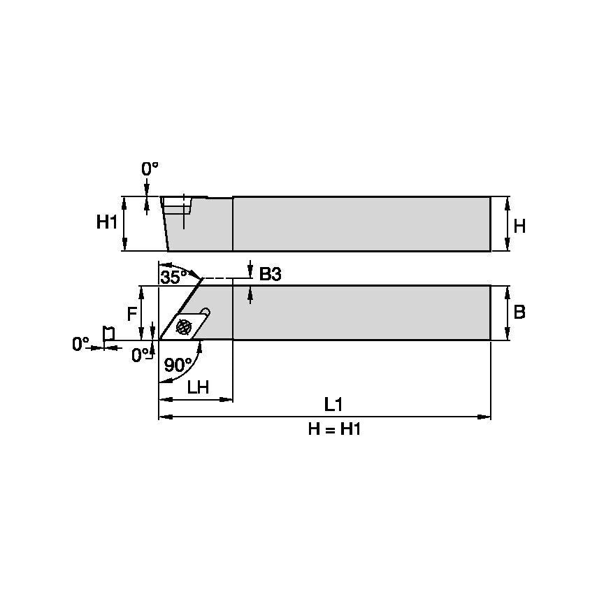 SDACL1212M11Q S Clamping Holder W12, 0MM L150
