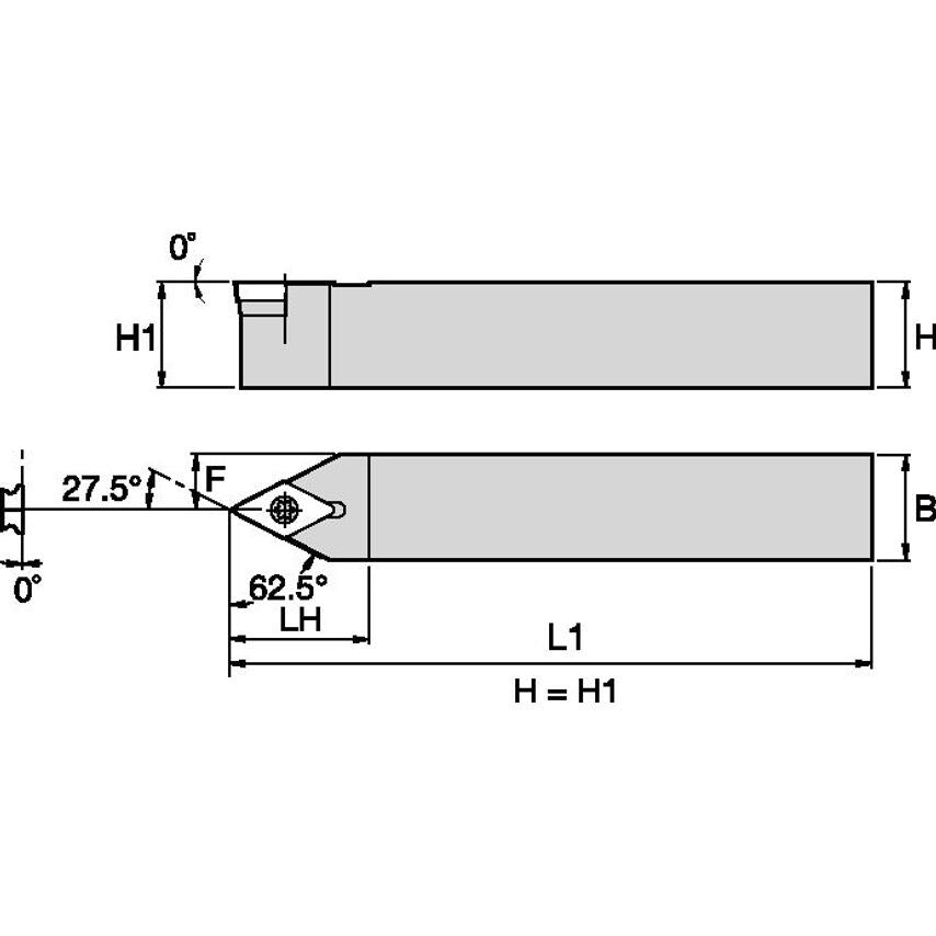 SDPCN062D S Clamping Holder W0.38 L6.00