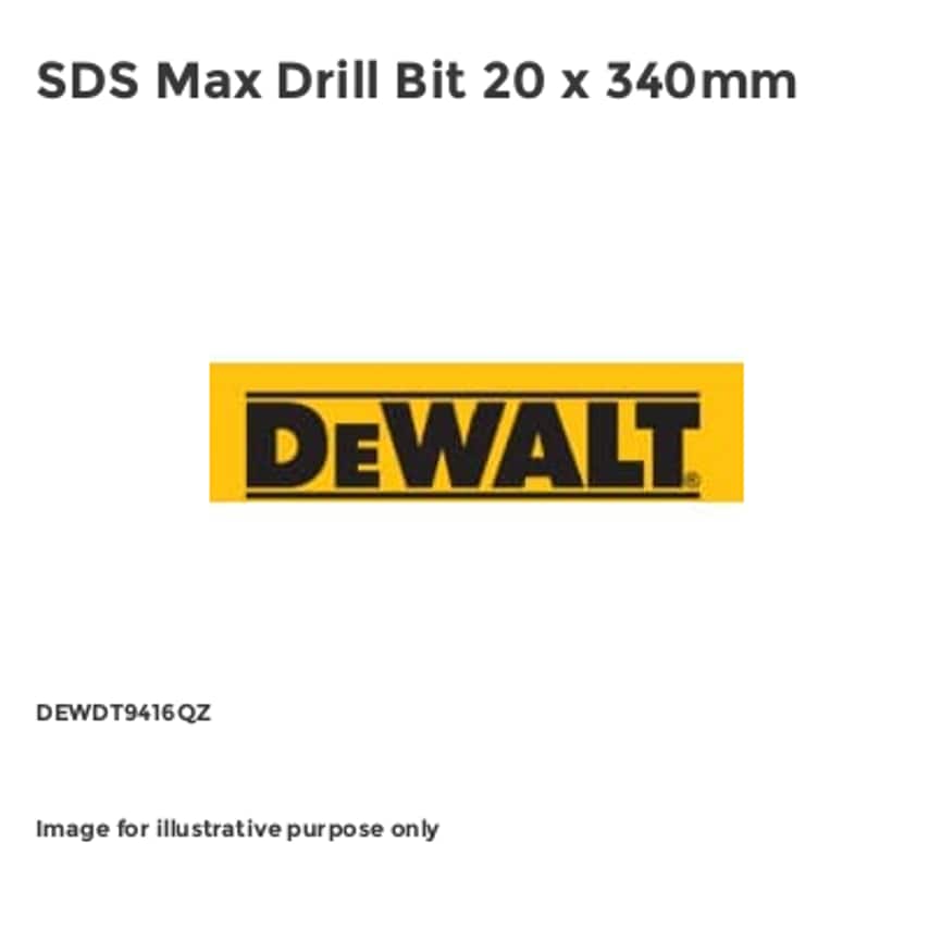SDS Max Drill Bit 20 x 340mm