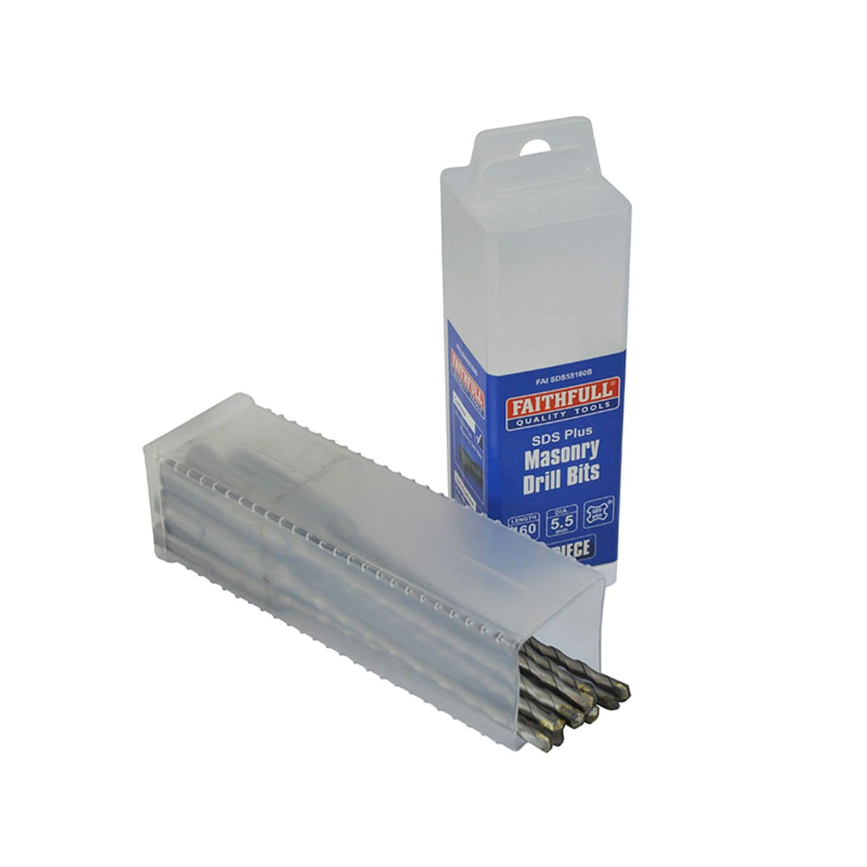 SDS Plus Drill Bit 5.5mm OL 160mm WL 100mm 10 FAISDS55160B