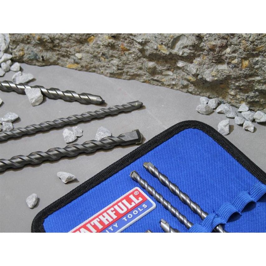 SDS Plus Drill Bit Set, 10 Piece FAISDSSET10