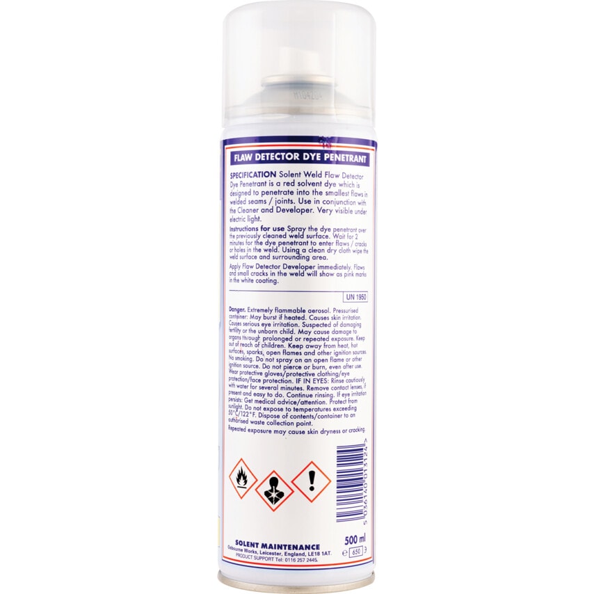 SF2-500B Flaw Detector Dye Penetrant Spray 500ML
