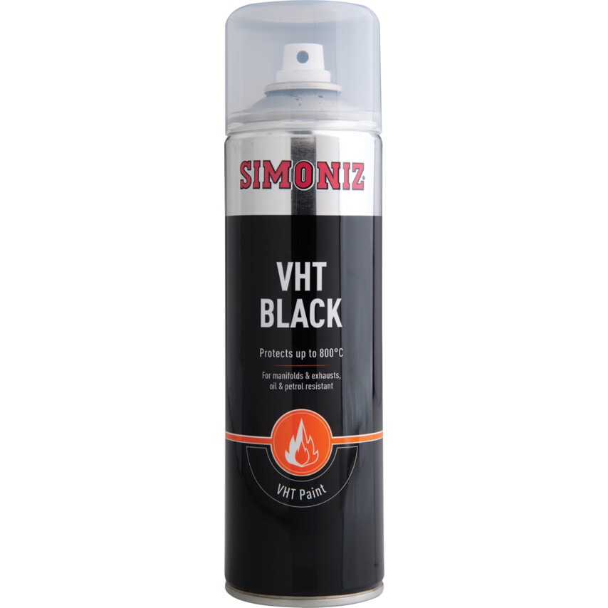 SIMVHT20D High Temperature Black Matt Paint 500ML