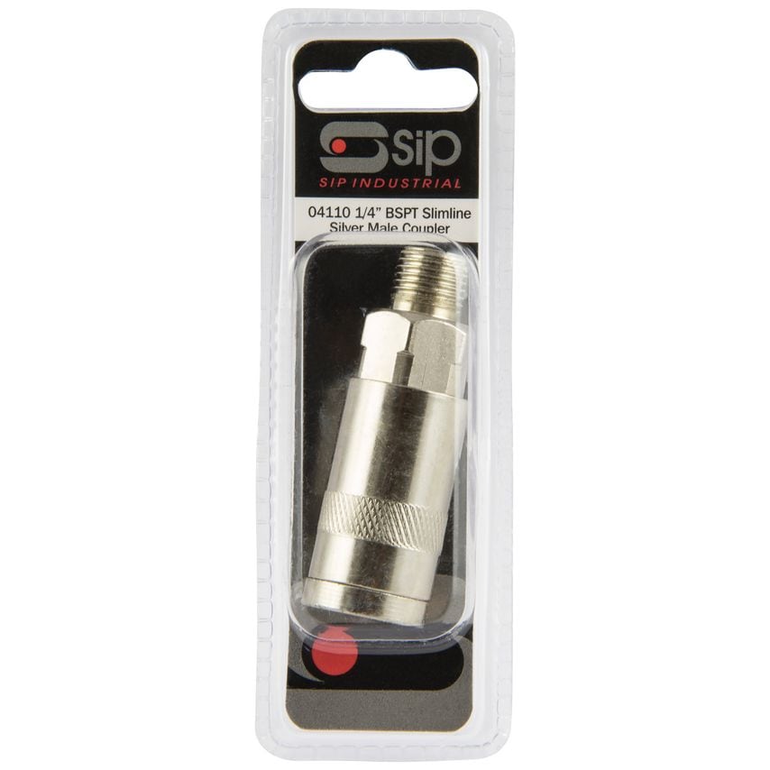 SIP 1/4" Display Pack Slimline Male Coupler