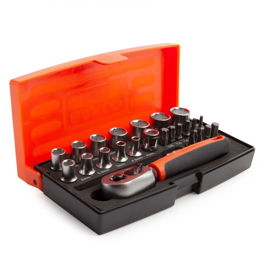 SL25 1/4" Square Drive Metric Bit and Socket Set (25 Piece)