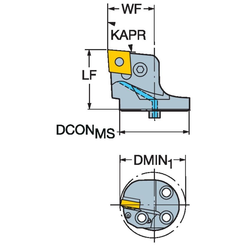 SL-PCLNL-40-16HP T-Max P Head for Turning