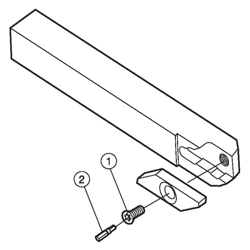 SMALR 1010K 3 CoroCut Shank Tool