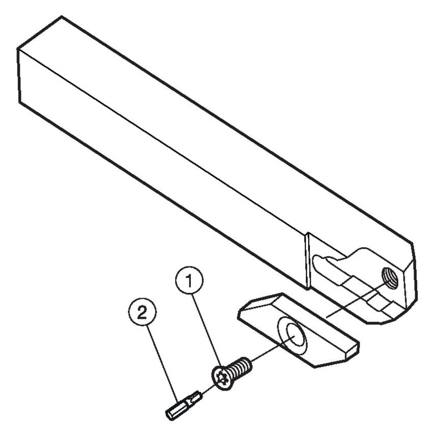 SMALR 1616K-3 CoroCut Shank Tool