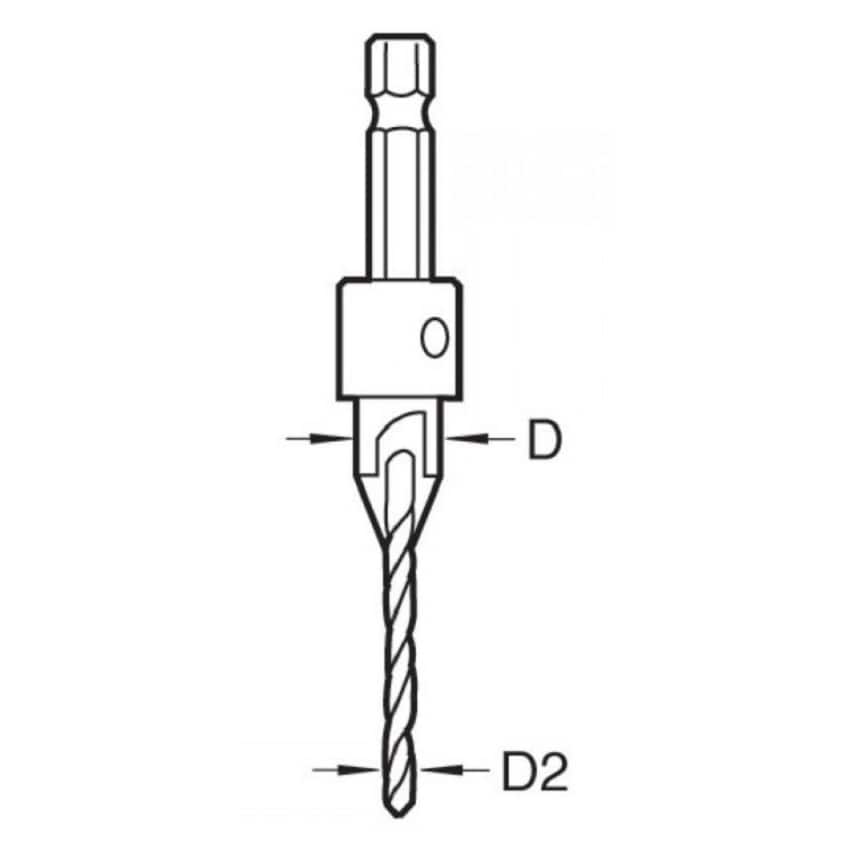 SNAP/CS/8 HSS Countersink 7/64" Drill