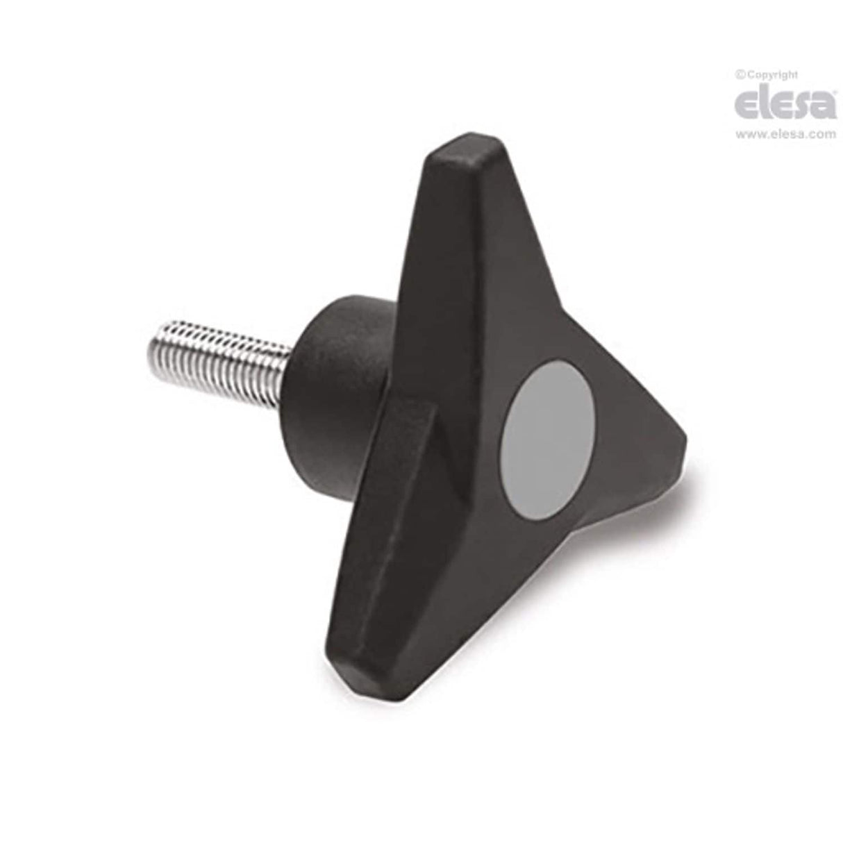 SOFT Three-arm knob-VB.839/100 p-M12x40-SOFT-C3 Grey