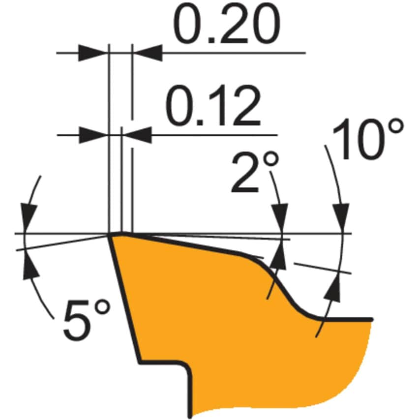 SOHT 120514SR-M:8215 Hi-Feed Milling Insert