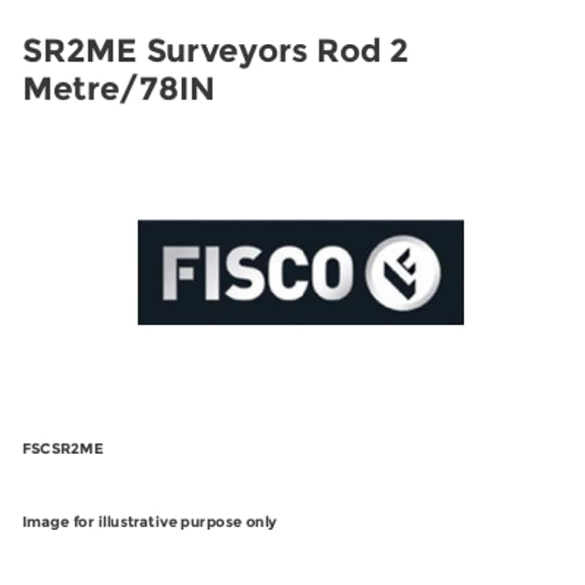 SR2ME Surveyors Rod 2 Metre/78IN