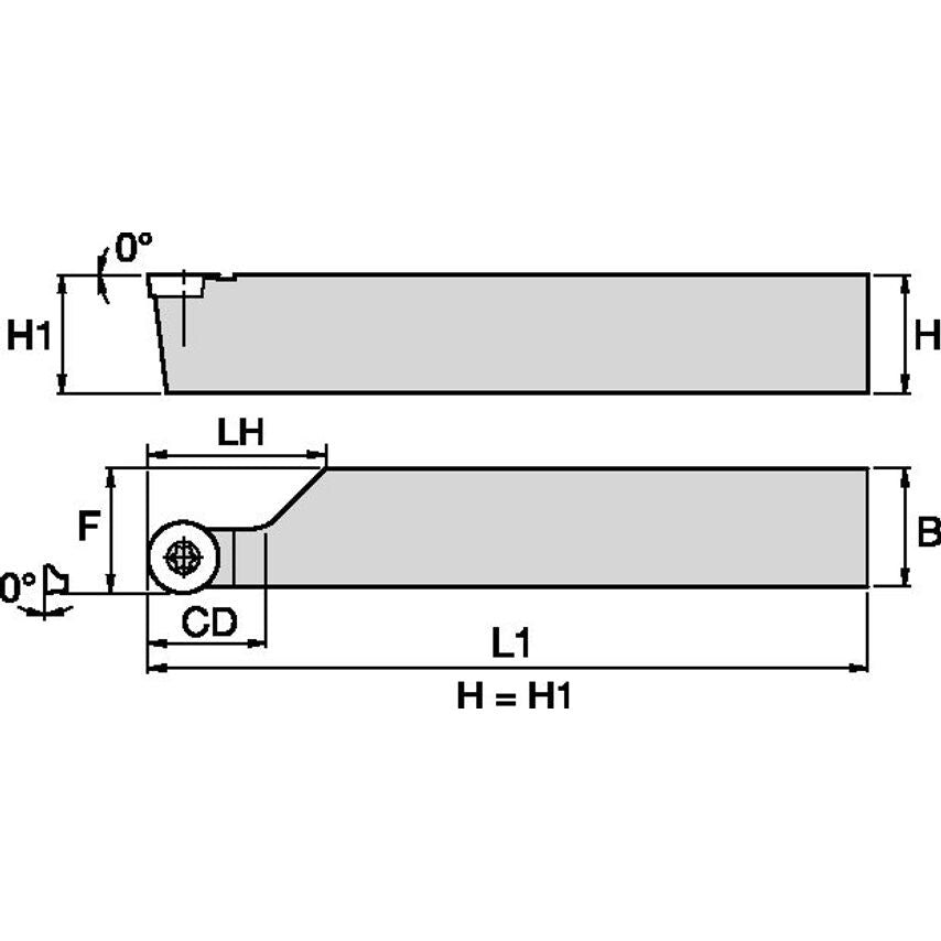 SRACR163D S Clamping Holder W1.00 L6.00