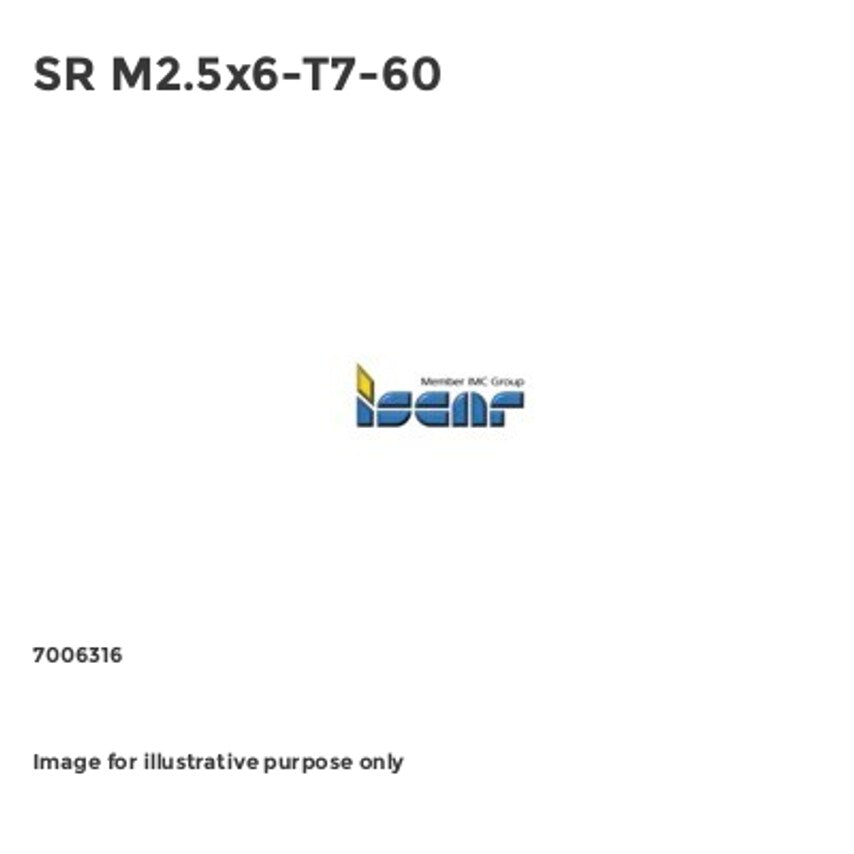 SR M2.5x6-T7-60 - ISC1989360B