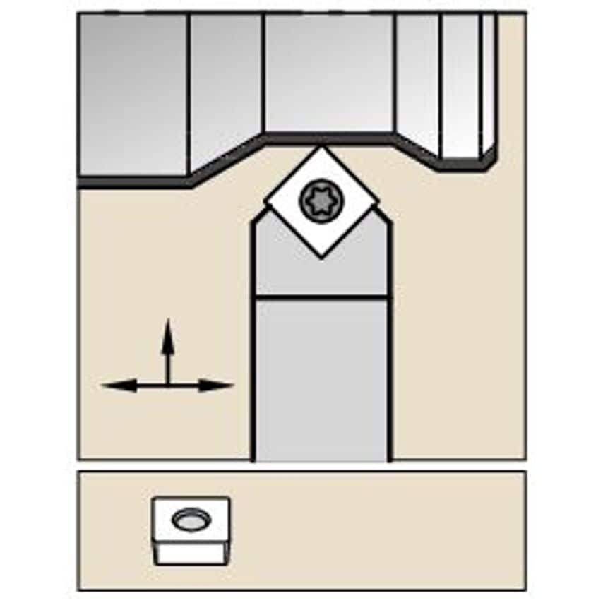 SSDCN2020K09 S Clamping Holder W20, 0MM L125