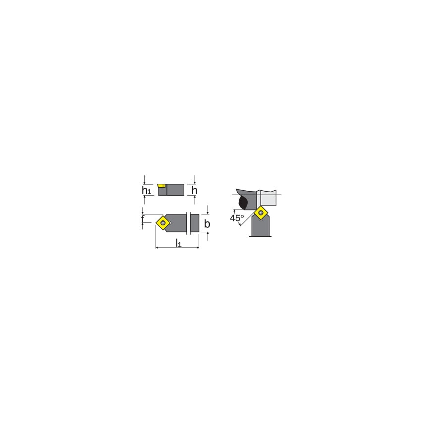 SSDCN 1212F09 External Toolholder