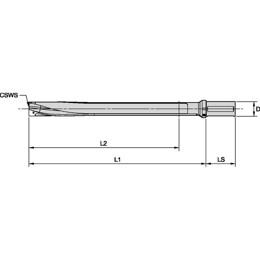SSF200FDS452161 Kplus Shank 10 x D NG=45mm