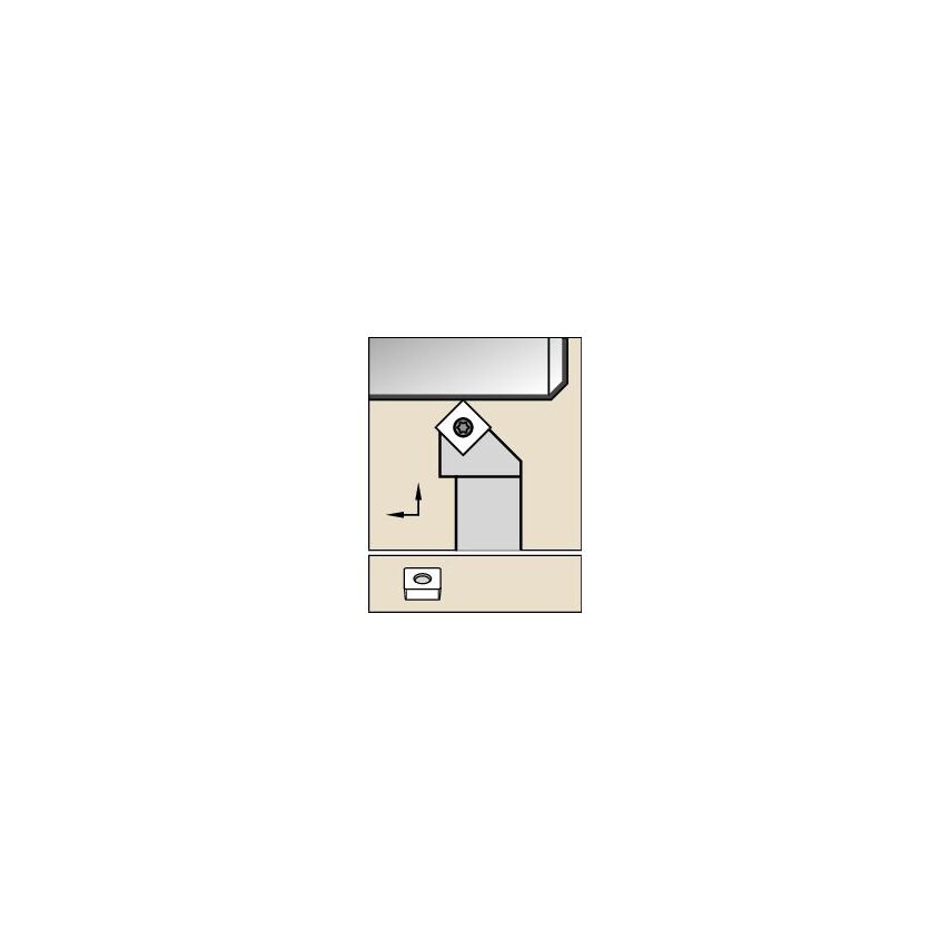 SSSCR2525M12 S Clamping Holder W25, 0MM L150