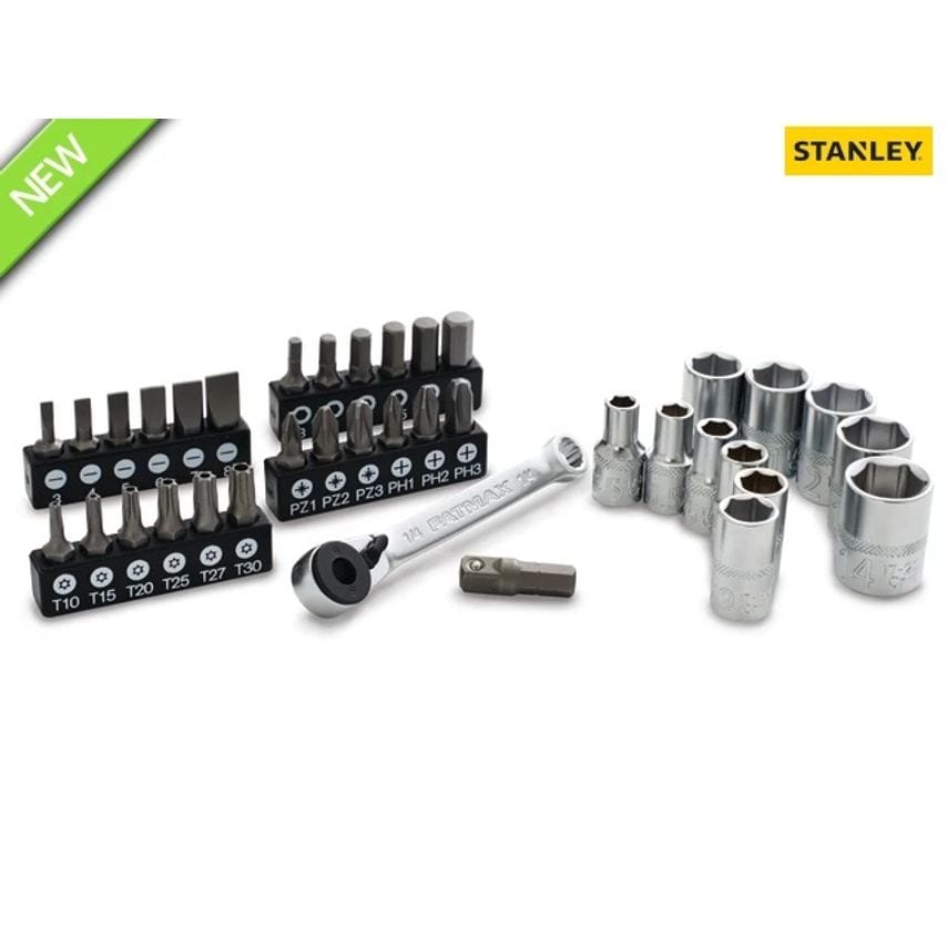 STA019101 FatMax 1/4" Socket & Bit Set 37 Piece