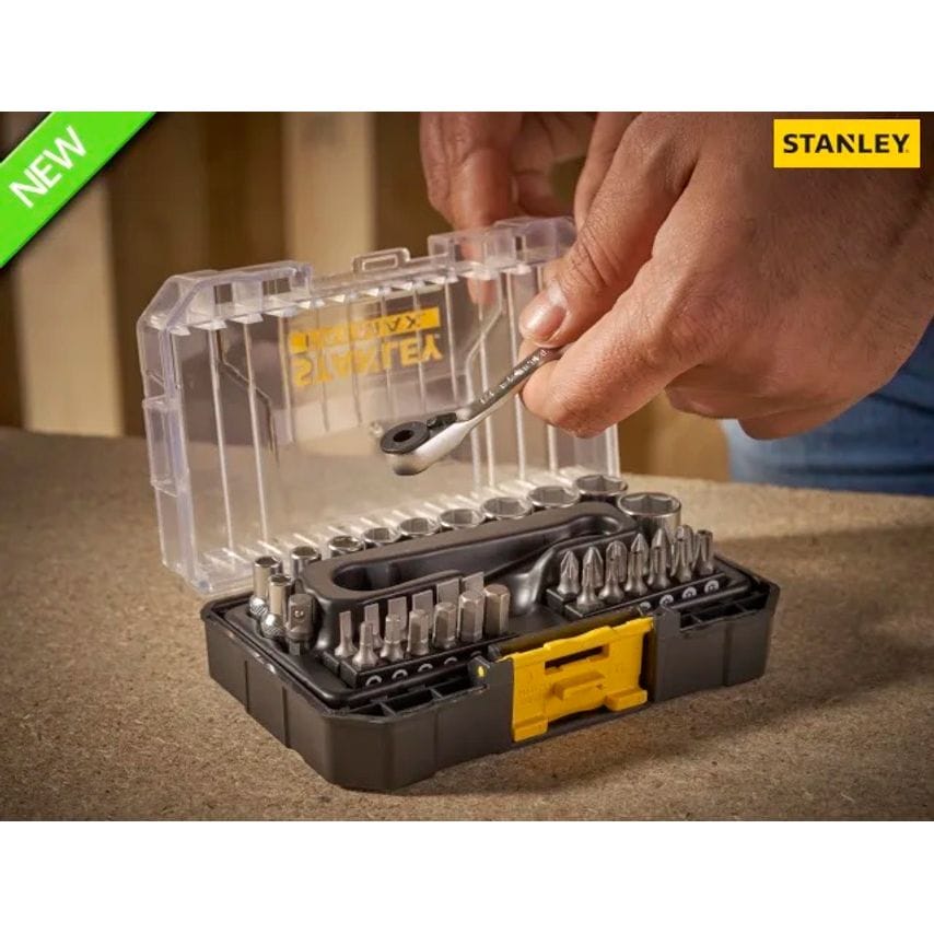 STA019101 FatMax 1/4" Socket & Bit Set 37 Piece