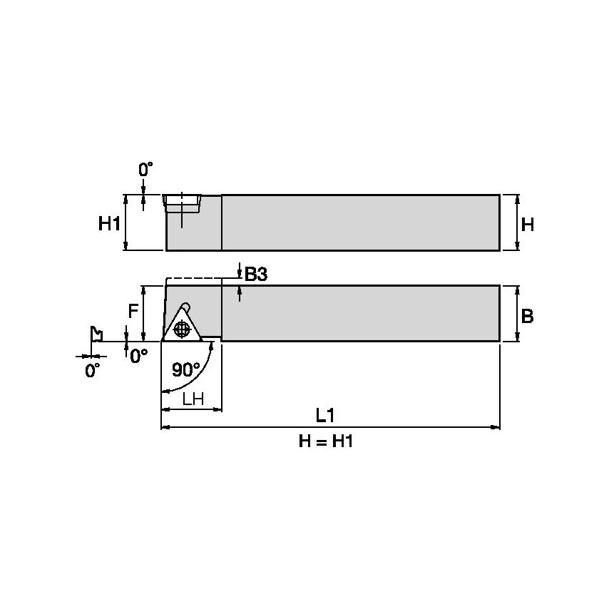 STACR082D S Clamping Holder W0.50 L6.00
