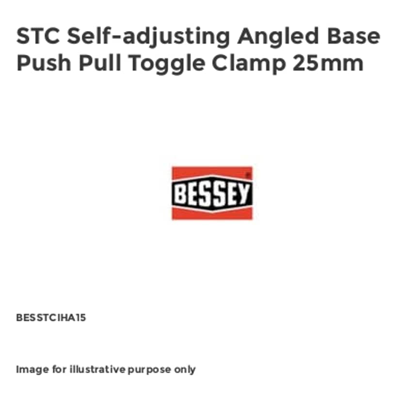 STC Self-adjusting Angled Base Push Pull Toggle Clamp 25mm