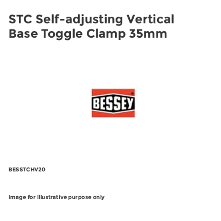 STC Self-adjusting Vertical Base Toggle Clamp 35mm BESSTCHV20