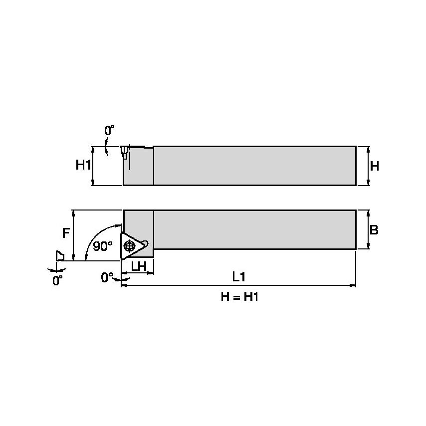 STFCR062 S Clamping Holder W0.38 L2.50