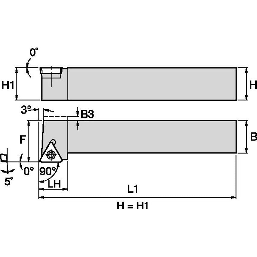 STGPR082V S Clamping Holder W0.50 L3.50