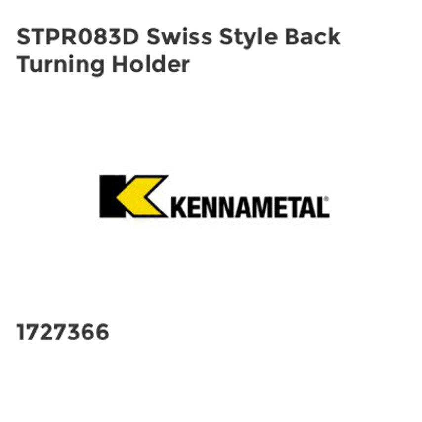 STPR083D Swiss Style Back Turning Holder