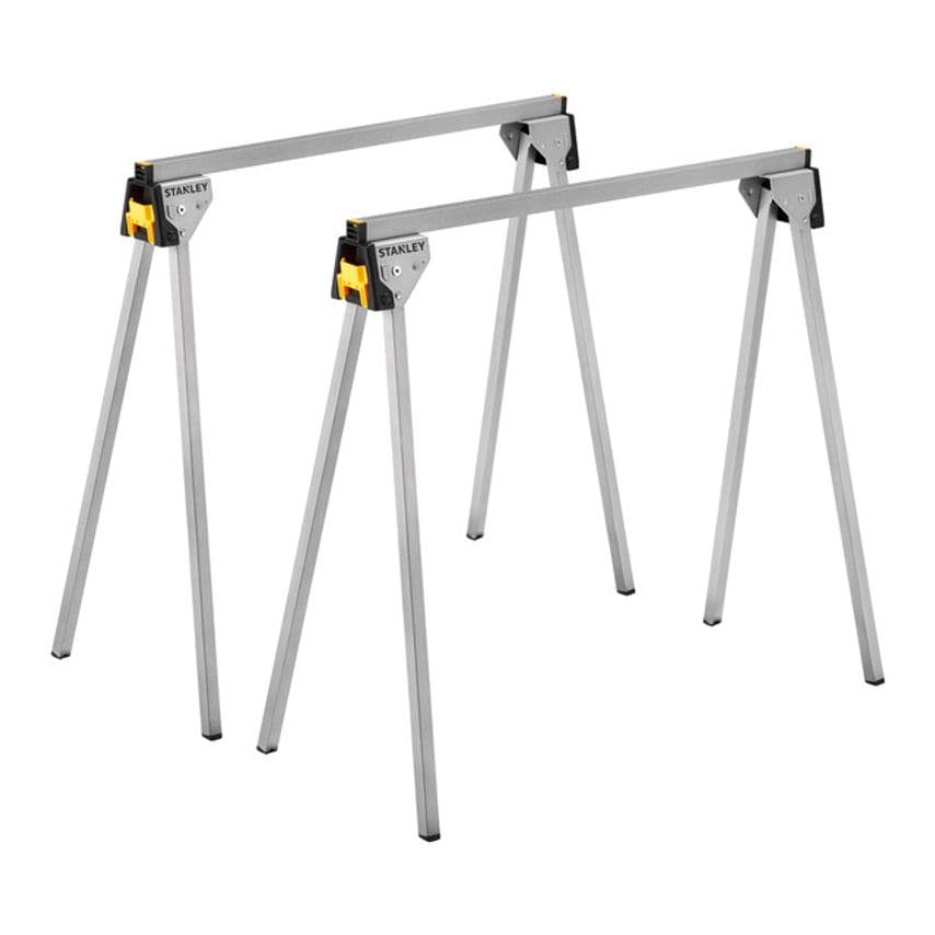 STST81337-1 Folding Metal Sawhorse Twin Pack 450kg Capacity