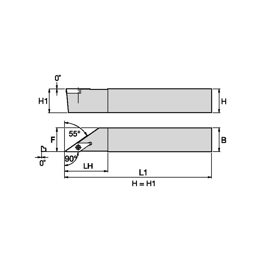 SVABL1616K16Q S Clamping Holder W16, 0MM L125