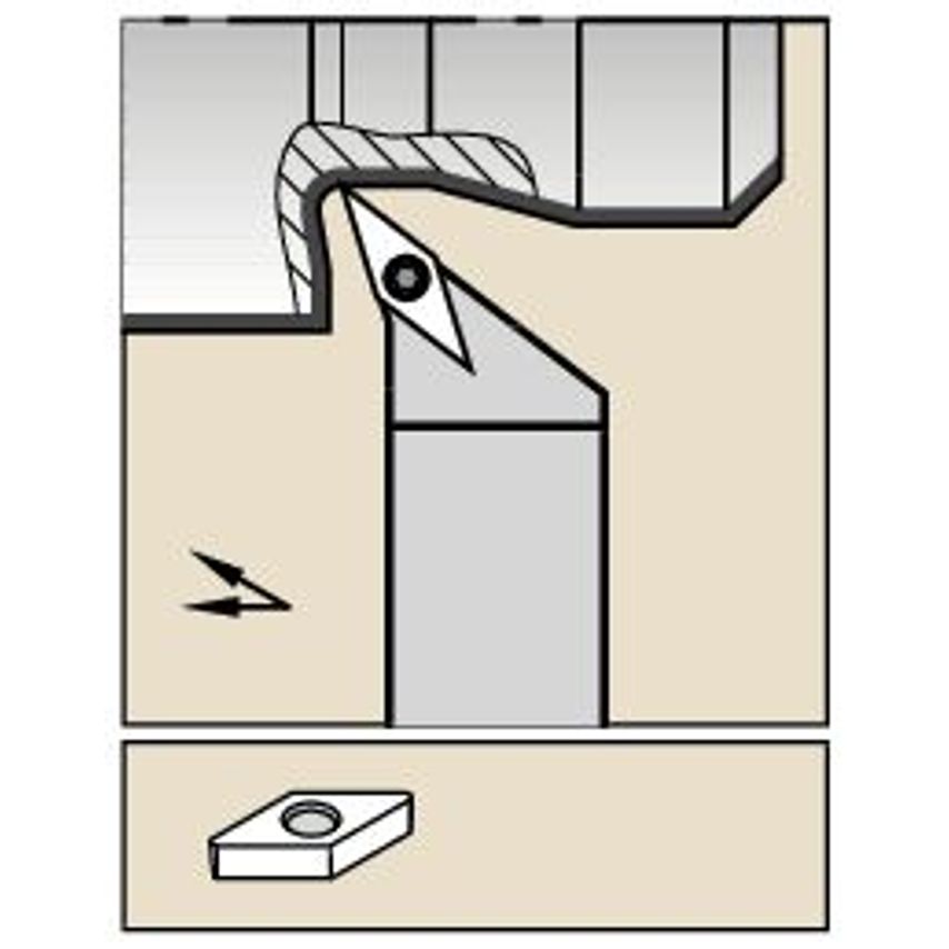 SVHBL2525M16 S Clamping Holder W25, 0MM L150