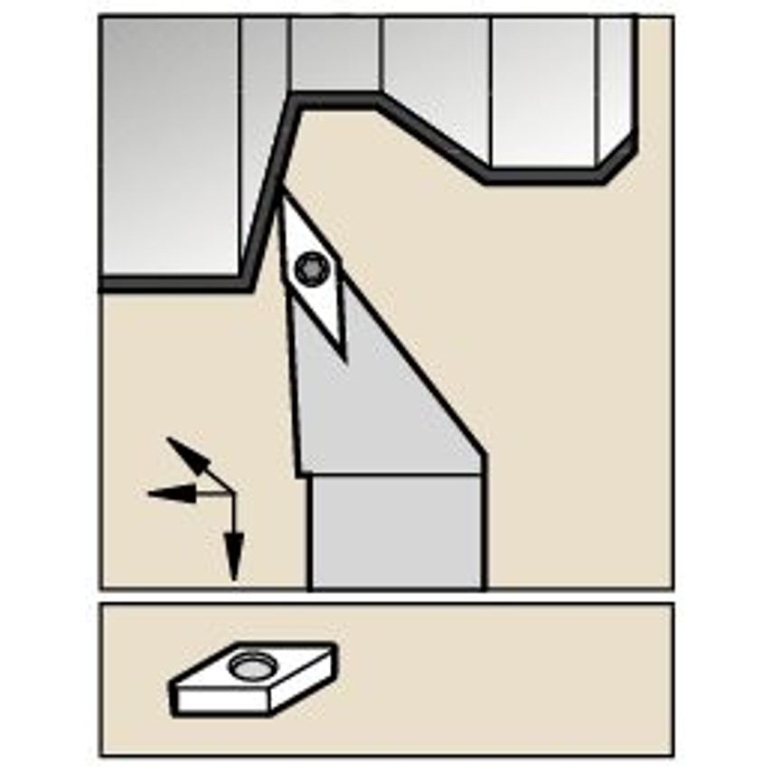 SVJBL2525M16 S Clamping Holder W25, 0MM L150