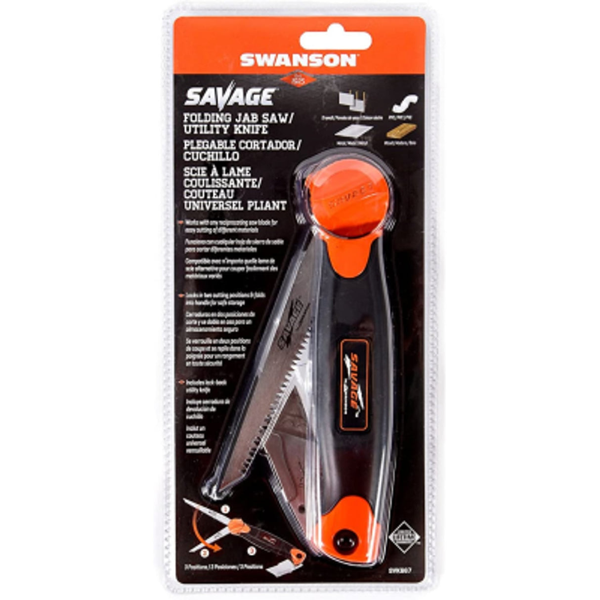 SVK667 Savage Folding Jab Saw and Utility Knife