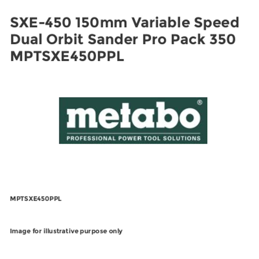 SXE-450 150mm Variable Speed Dual Orbit Sander Pro Pack 350 MPTSXE450PPL