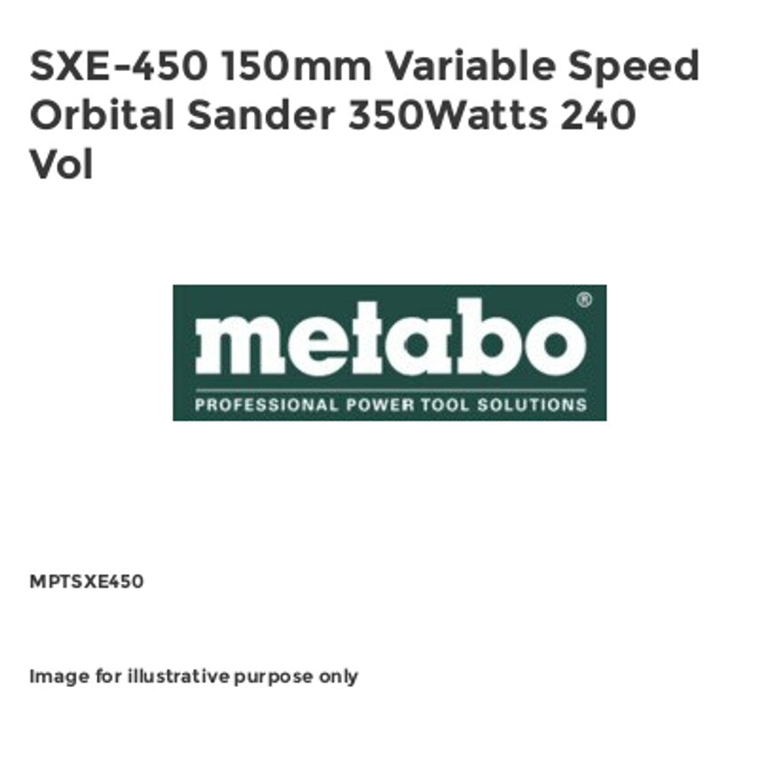 SXE-450 150mm Variable Speed Orbital Sander 350Watts 240 Vol MPTSXE450