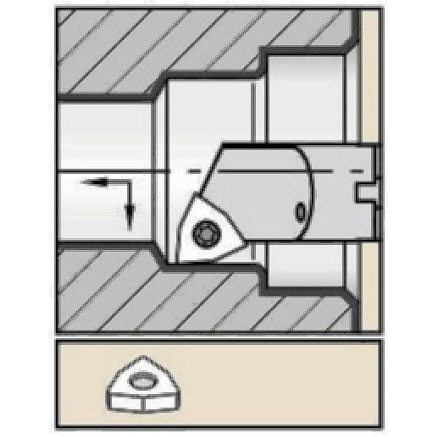 S Clamping Boring Bar D0.75 L8.00 A12RSWLCR3A