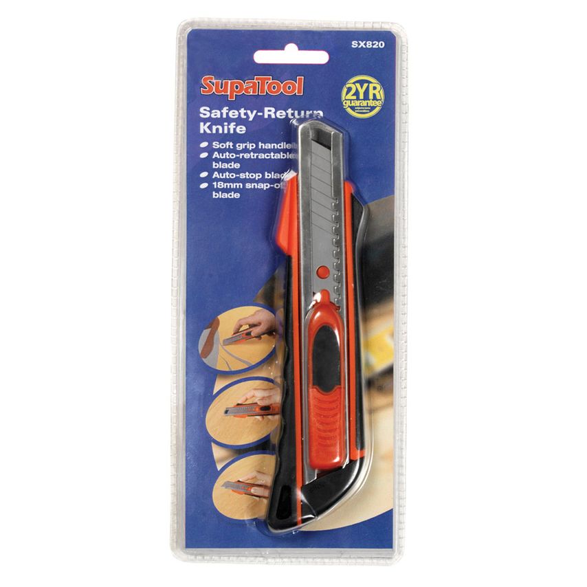 Safety-Return Knife 18mm