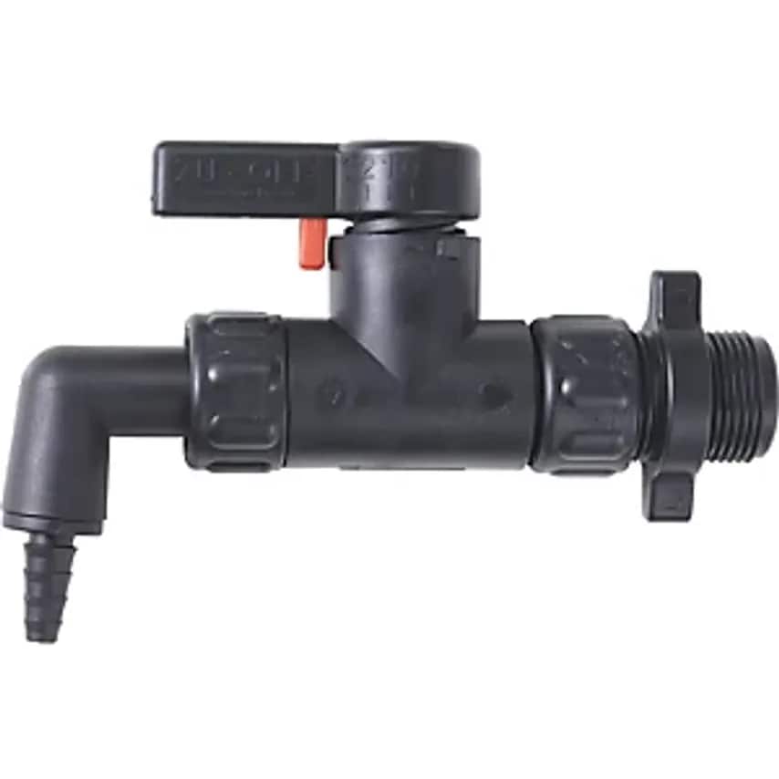 Safety Stop Cock, Nylon, Adjustable Dispensing Position, 3/4'' Thread, Pack Of 2