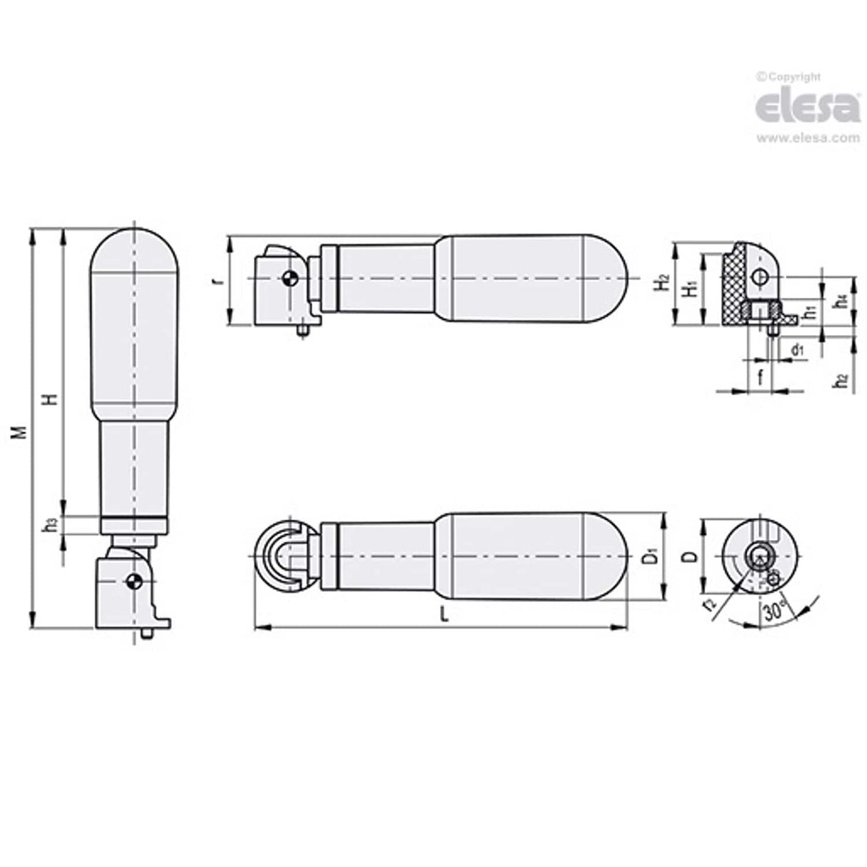 Safety fold-away handle-IRS.820/65 FOLD-O-MATIC-SST
