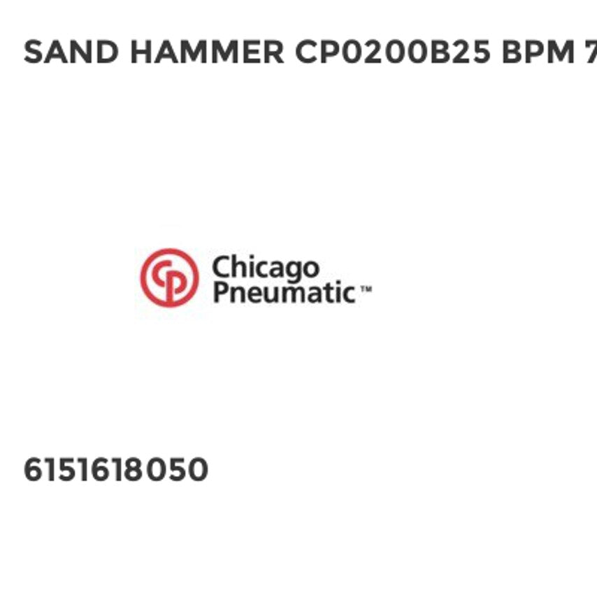 Sand Hammer CP0200B25 BPM 780