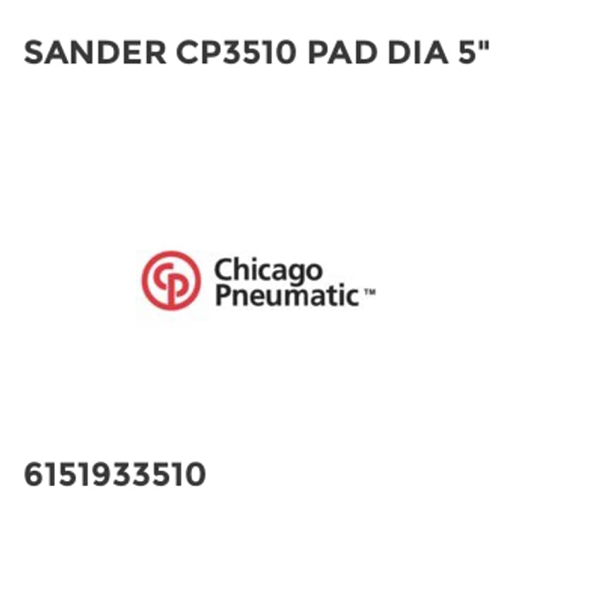 Sander CP3510 Pad Dia 5"