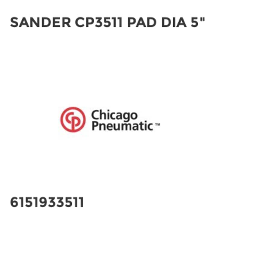 Sander CP3511 Pad Dia 5"