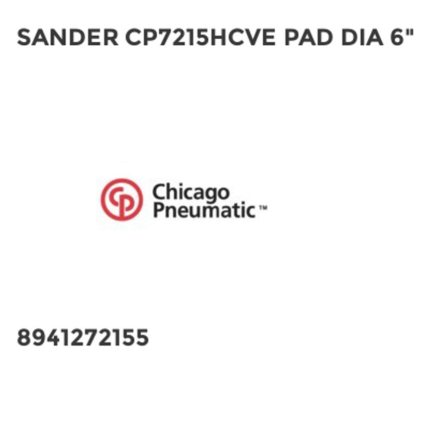 Sander CP7215HCVE Pad DIA 6"