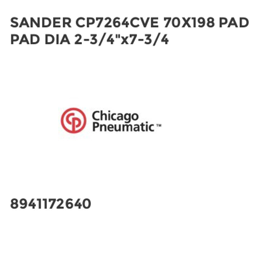 Sander CP7264CVE 70 x 198 Pad DIA 2-3/4" x 7-3/4