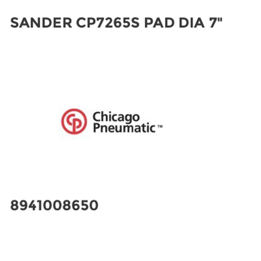 Sander CP7265S Pad DIA 7"